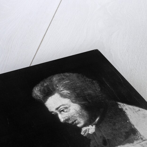 Unfinished Portrait of Wolfgang Amadeus Mozart by Joseph Lange