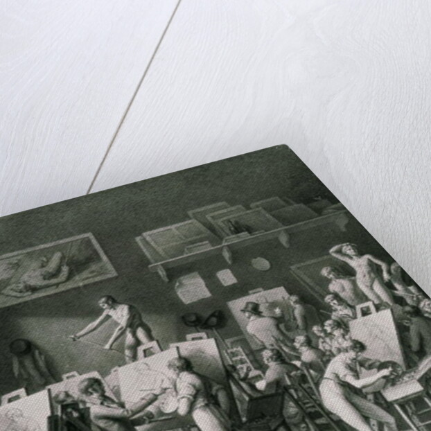 The Studio of Jacques Louis David by Jean Henri Cless