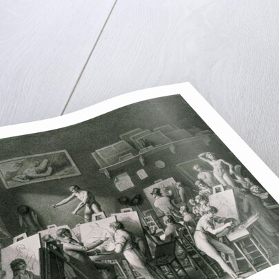 The Studio of Jacques Louis David by Jean Henri Cless