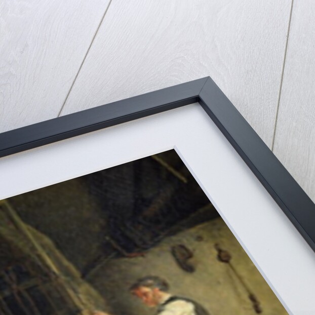 Interior of the Forge, 1837 by Rosine Parran