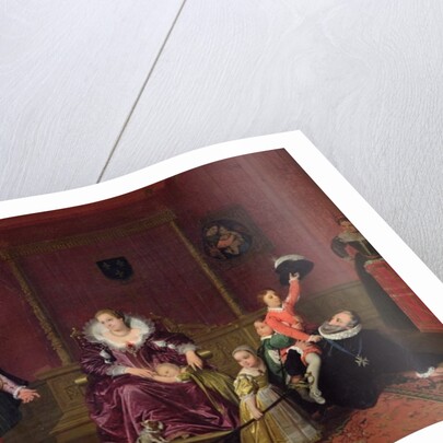 Henri IV King of France and Navarre Playing with his Children as the Ambassador of Spain Makes his Entrance, 1817 by Jean Auguste Dominique Ingres