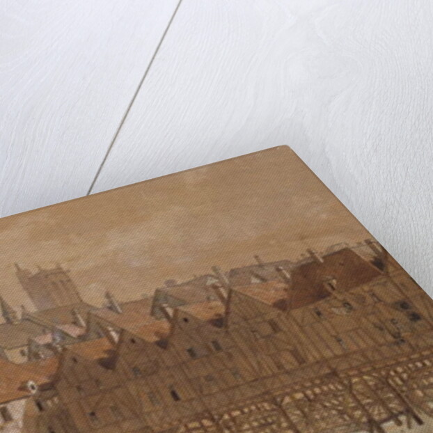 The Grand Chatelet and the Pont aux Meuniers by Theodor Josef Hubert Hoffbauer