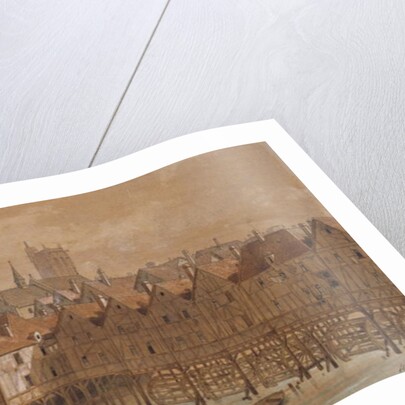 The Grand Chatelet and the Pont aux Meuniers by Theodor Josef Hubert Hoffbauer