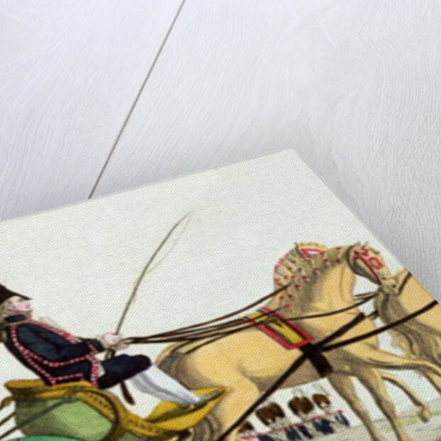 Louis XVIII and his Family Reviewing the Royal Troops at the Champ de Mars, 20th June 1814, the day of the blessing of the flags of the Garde Royale by French School