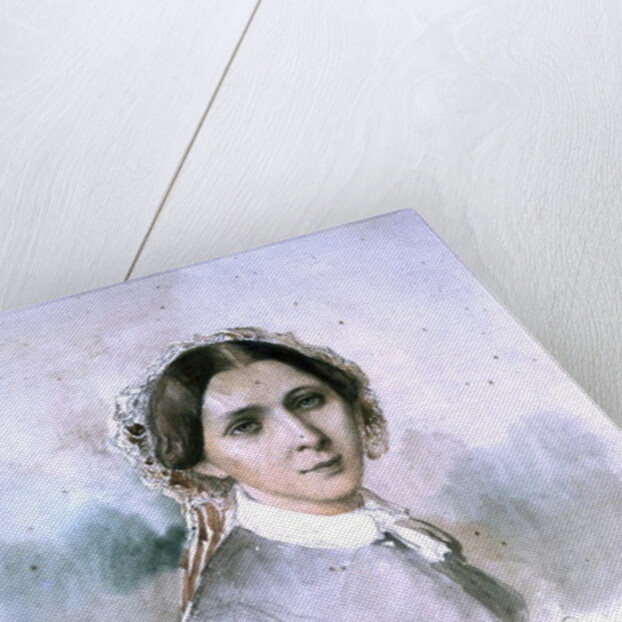 Portrait of Clara Schumann 1853 by Jean Joseph Bonaventure Laurens