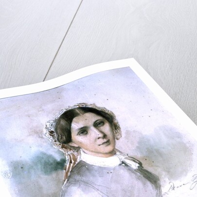 Portrait of Clara Schumann 1853 by Jean Joseph Bonaventure Laurens