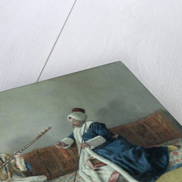 Monsieur Levett and Mademoiselle Helene Glavany in Turkish Costumes, 1738-42 by Jean-Etienne Liotard