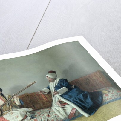 Monsieur Levett and Mademoiselle Helene Glavany in Turkish Costumes, 1738-42 by Jean-Etienne Liotard