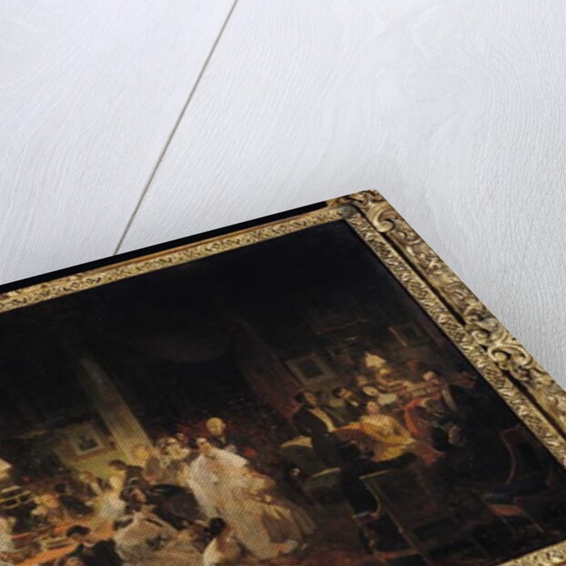 Emile Jean Horace Vernet Discussing the Invention of the Daguerreotype in Monsieur Irisson's Salon by Prosper Lafaye or Lafait