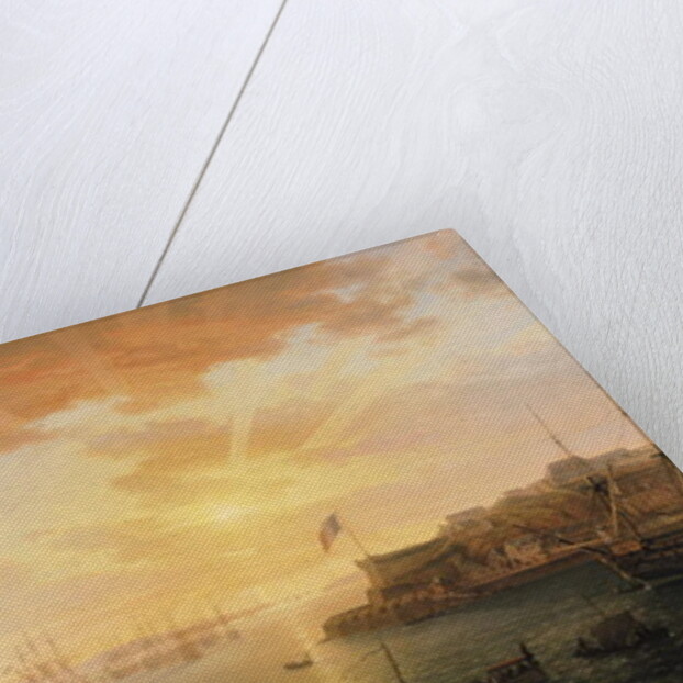 View of Brest Harbour, 1796 by Jean-Francois Hue