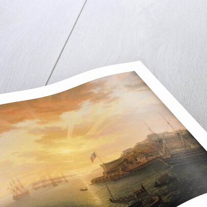 View of Brest Harbour, 1796 by Jean-Francois Hue