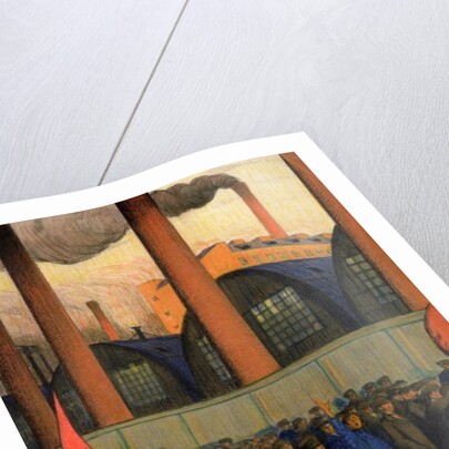 Strike by Boris Mikhailovich Kustodiev