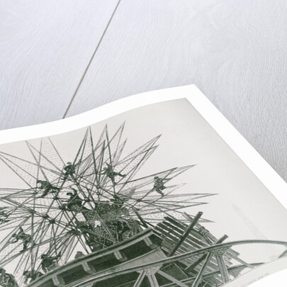 Universal Exposition of 1900: Installation of the Star on Top of the Palace of Electricity by Henri Lanos