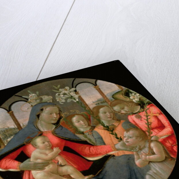 Virgin and Child with St. John the Baptist and the Three Archangels, Raphael, Gabriel and Michael by Bastiano Mainardi