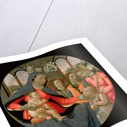 Virgin and Child with St. John the Baptist and the Three Archangels, Raphael, Gabriel and Michael by Bastiano Mainardi