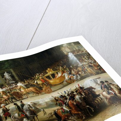 The Entry of Napoleon and Marie-Louise into the Tuileries Gardens on the Day of their Wedding, 2nd April 1810 by Etienne-Barthelemy Garnier