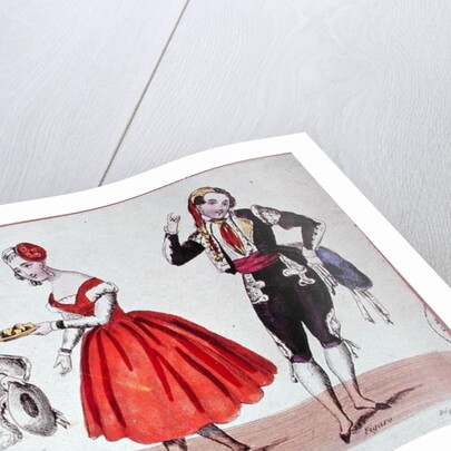 Cherubino, Fanchette and Figaro by French School