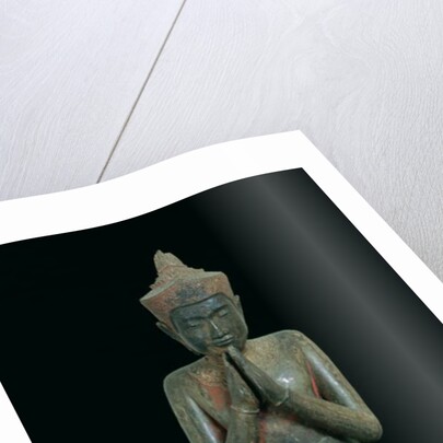 Praying kneeling figure, Angkor, 15th-16th century by Cambodian Cambodian