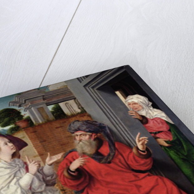 Abraham, Sara and an Angel, c.1520 by Jan II Provost