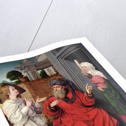 Abraham, Sara and an Angel, c.1520 by Jan II Provost