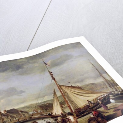 The Merchant's Quay at Rouen, 1834 by Jean Baptiste Camille Corot