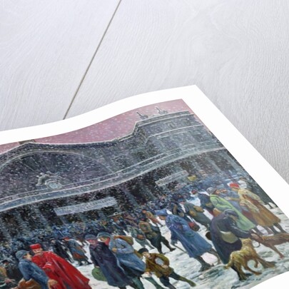 Gare de l'Est Under Snow, 1917 by Maximilien Luce