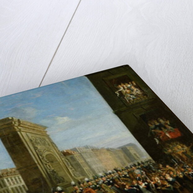 Passage of Allied Sovereigns in Front of the Porte Saint-Denis, 31st March 1814 by Jean Zippel