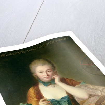 Madame du Chatelet-Lomont working, 18th century by Maurice Quentin de la Tour