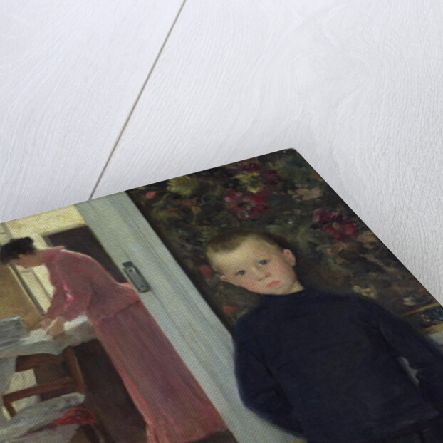 Interior with Women and a Child by Paul Mathey