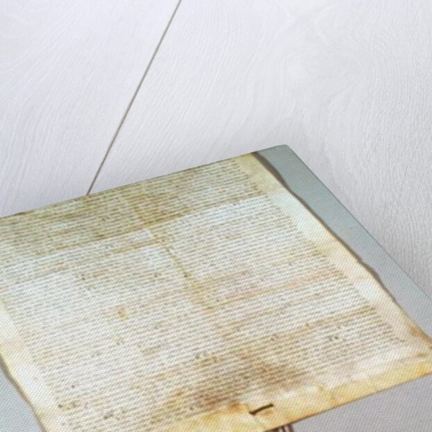 Charte de Franchise de la Ville de Vaucouleurs, granted by Gauthier de Joinville, confirmed by his uncle, Jean de Joinville, September 1298 by French School