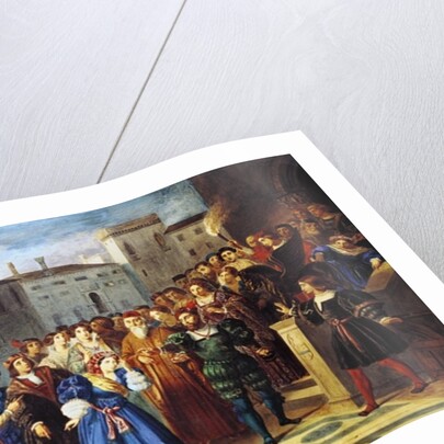 Scene of Confrontation by Louis Boulanger