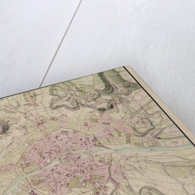 Map of Paris and its Surroundings by Sebastien Le Prestre de Vauban