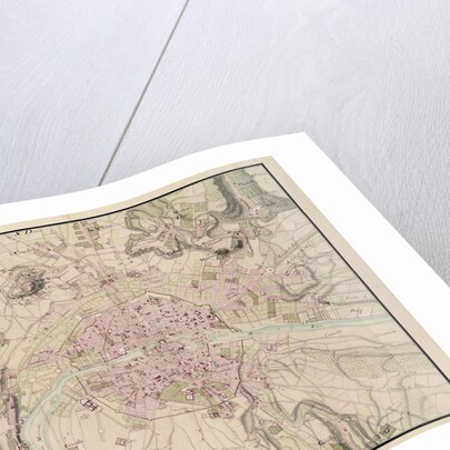 Map of Paris and its Surroundings by Sebastien Le Prestre de Vauban