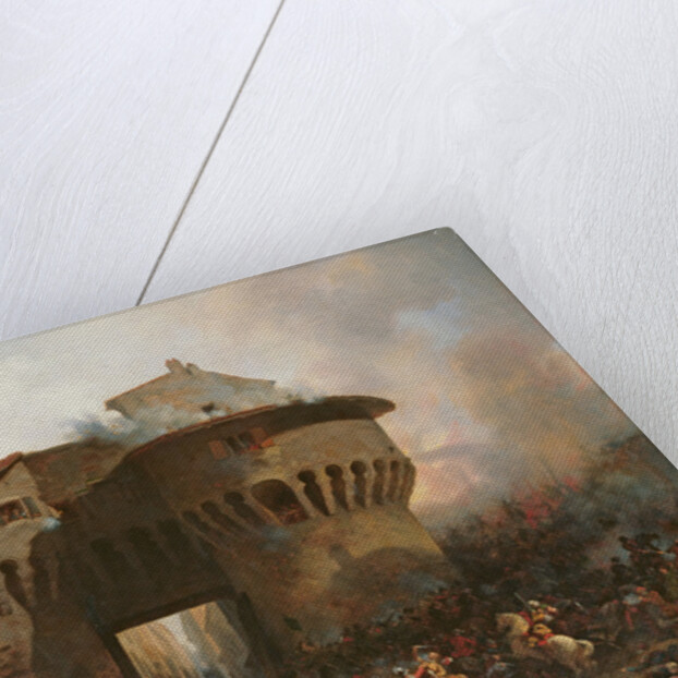 Combat at Porte Pannessac in 1562 by Julien-Michel Gue