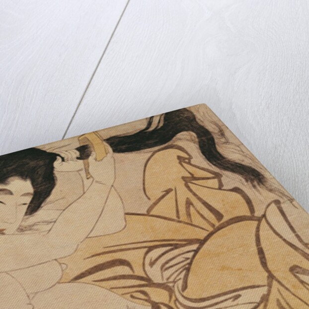 Yama-Uba, the Woman of the Mountain, with Kintoki, her Baby by Kitagawa Utamaro