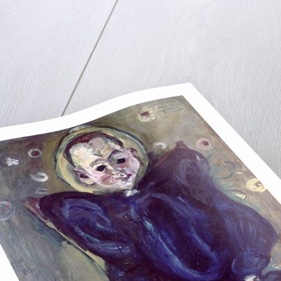 Woman in a blue dress by Chaim Soutine