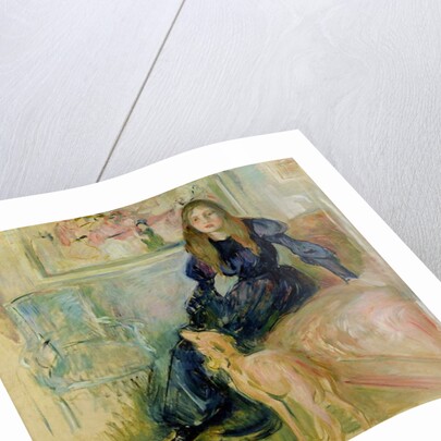 Julie Manet and her Greyhound Laerte, 1893 by Berthe Morisot