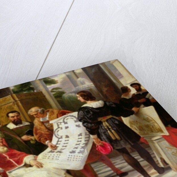 Pope Julius II ordering Bramante, Michelangelo and Raphael to construct the Vatican and St. Peter's, 1827 by Emile Jean Horace Vernet