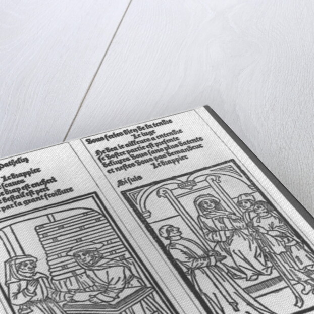 Pathelin and the Draper and Pathelin before the Judge by French School