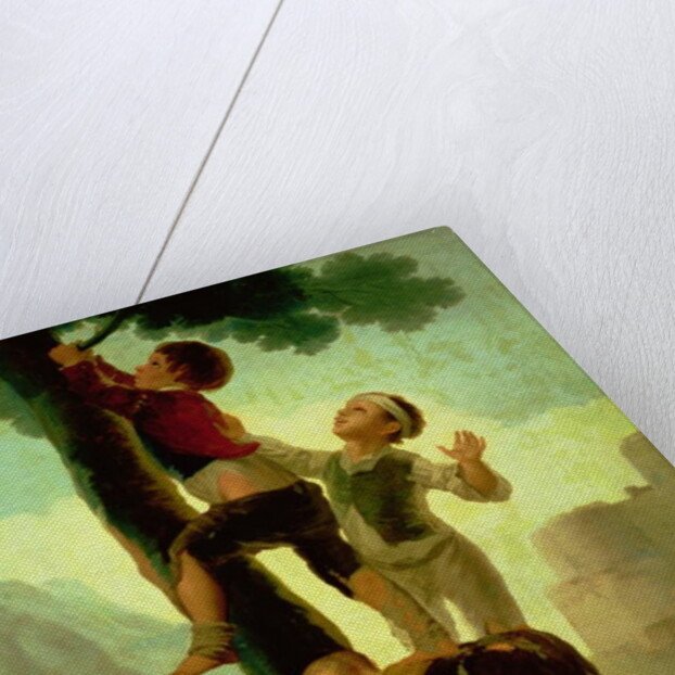 Boys Climbing a Tree, cartoon for a tapestry, 1790-92 by Francisco Jose de Goya y Lucientes