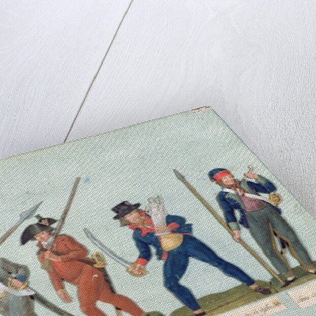 Sans Culotte Lighting his Pipe, Young Butcher, Bourgeois Going to Guard, Huntsman, Citizen Defending his Liberty, Sans Culotte Keeping Guard by Lesueur Brothers