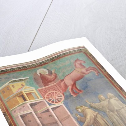 St. Francis Appears to His Companions in a Chariot of Fire, 1296-97 by Giotto
