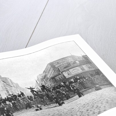Barricade at the Faubourg Saint-Antoine during the Commune, 18th March 1871 by French School