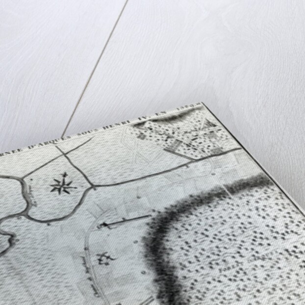 Field Plan for the Battle of Arques by French School