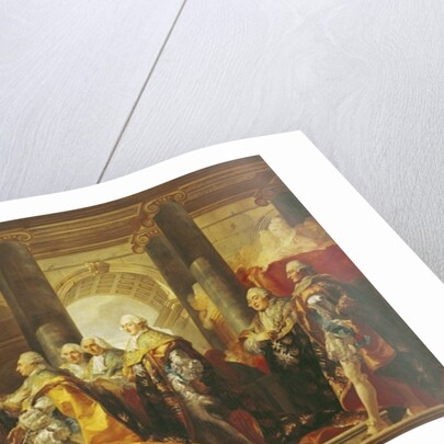 Louis XVI King of France, Receiving the Homage of the Knights of the Order of St. Esprit at Reims, 13th June 1775 by Gabriel Francois Doyen