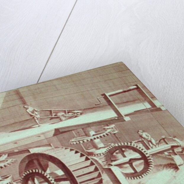 Perspective view of a 'Patouillet' by French School