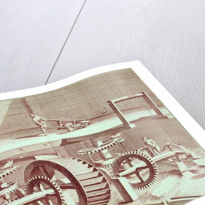 Perspective view of a 'Patouillet' by French School