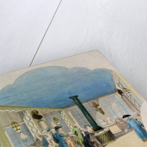 Cafe in the cellar of the Palais-Royal by French School