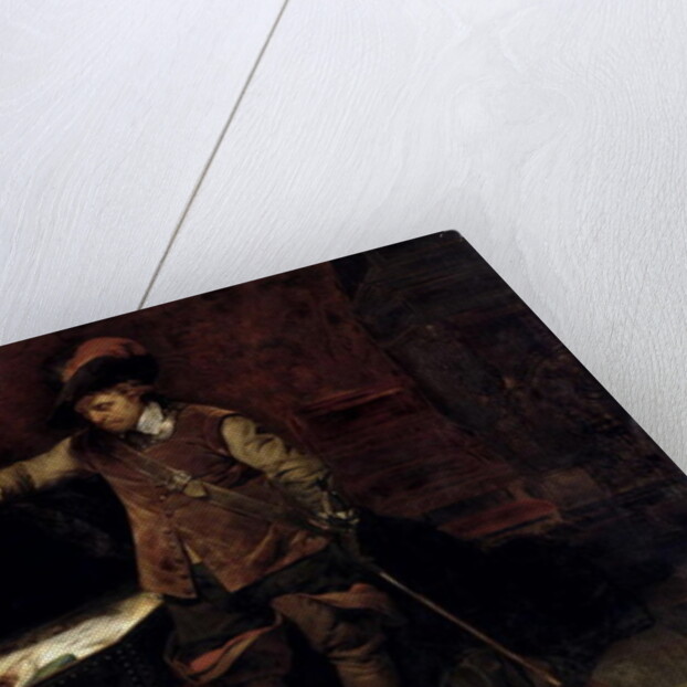 Oliver Cromwell Opening the Coffin of Charles I 1831 by Hippolyte Delaroche