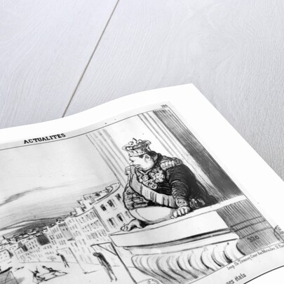 The King Continuing to Reign with Order Over his Two States, Naples by Honore Daumier